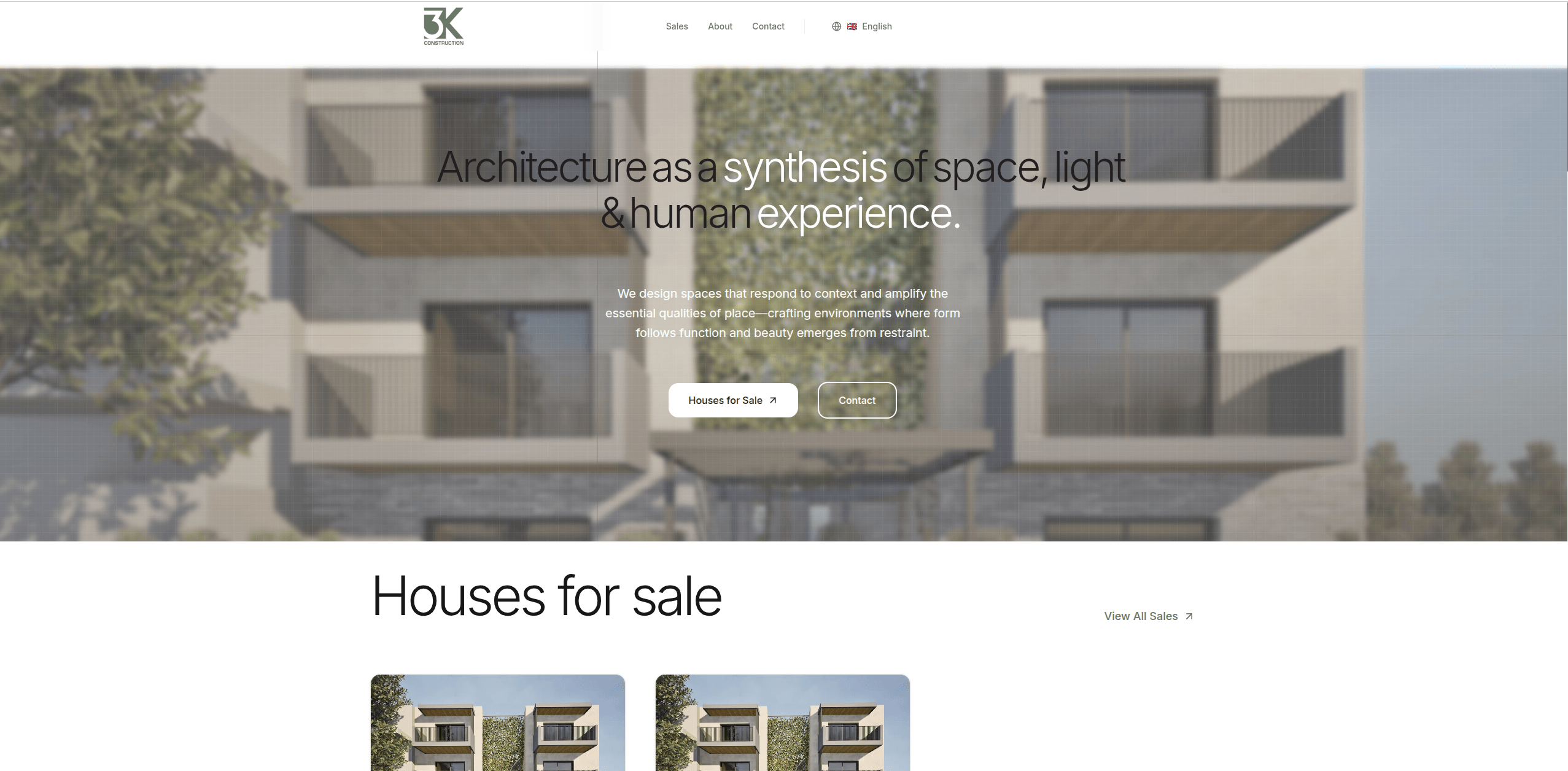 Architecture & Construction Studio Website – 3kconstruction.gr